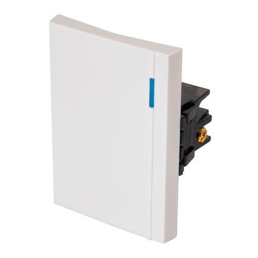 [47047] Interruptor sencillo 3 módulos, línea Española, color blanco