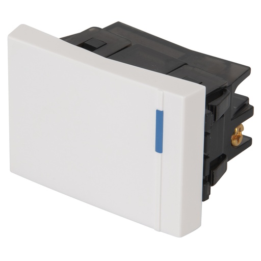 [47046] Interruptor sencillo 1.5 módulos,línea Española,color blanco