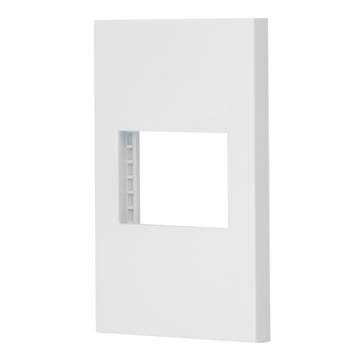 [47044] Placa 1 ventana, 1.5 módulos, línea Española, color blanco