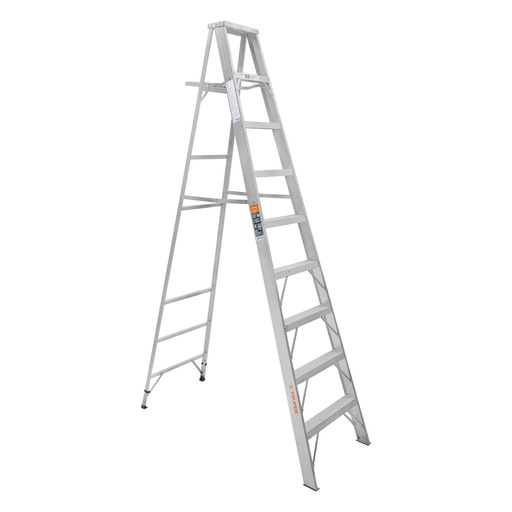 [10469] Escalera de tijera 100% aluminio tipo ll 8 peldaños, Truper