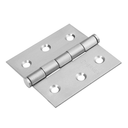 [43226] Bisagra cuadrada 2-1/2' acero inoxidable, plana, Hermex