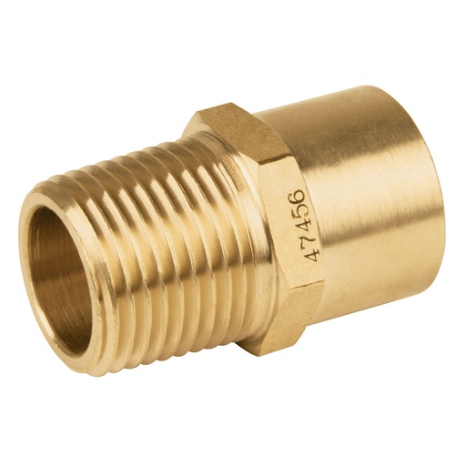 [47456] Conector NPT soldable de latón, 1/2' X 3/8', Foset