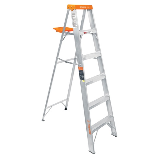 [10335] Escalera de tijera tipo ll 5 peldaños y bandeja, Truper