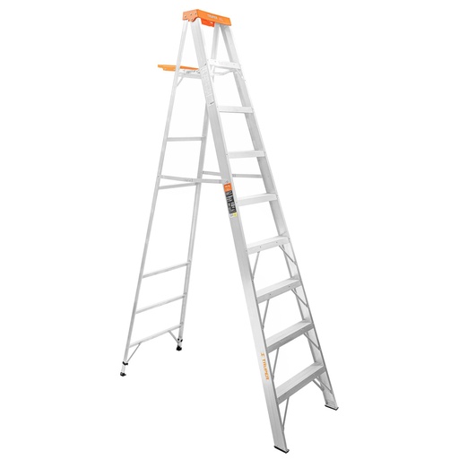 [10338] Escalera de tijera tipo ll 8 peldaños y bandeja, Truper