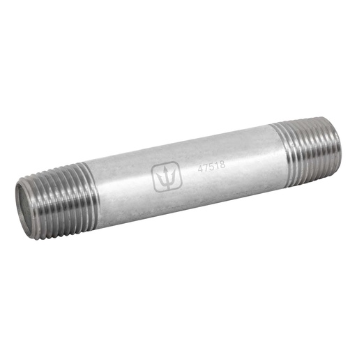 [47518] Niple de acero galvanizado 1/2' x 4', Foset