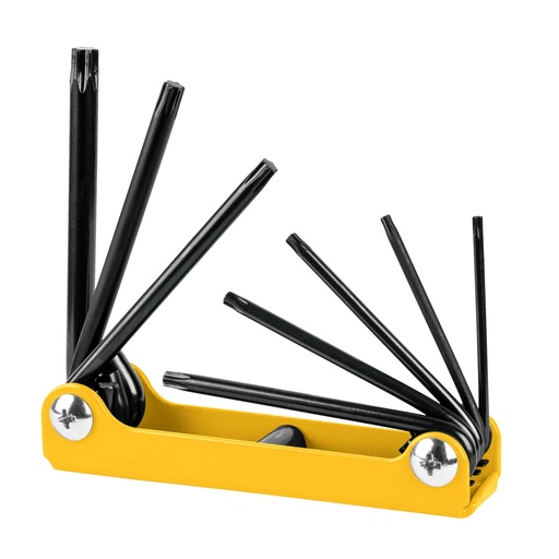 [22725] Juego de 8 llaves torx tipo navaja, lámina, a granel, Pretul