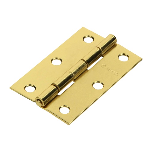 [43195] Bisagra rectangular 2-1/2' acero latonado, Hermex