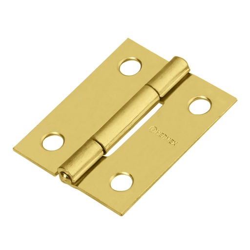 [43193] Bisagra rectangular 1-1/2' acero latonado, Hermex