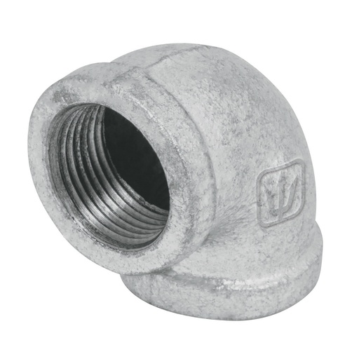 [47558] Codo 90° acero galvanizado de 3/4', Foset