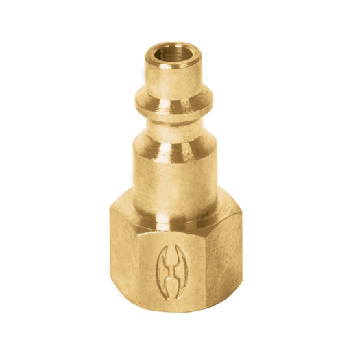 [19082] Conector rápido, tipo M, niquelado, cuerda 1/4 NPT, hembra