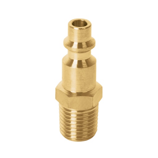 [19083] Conector rápido, tipo M, niquelado, cuerda 1/4 NPT, macho