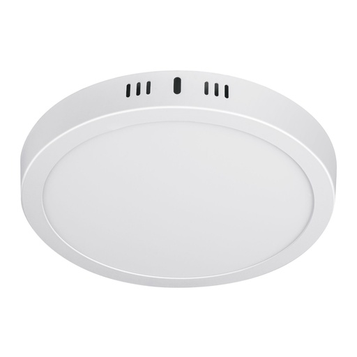 [48258] Luminario blanco de LED 18 W redondo tipo plafón luz cálida