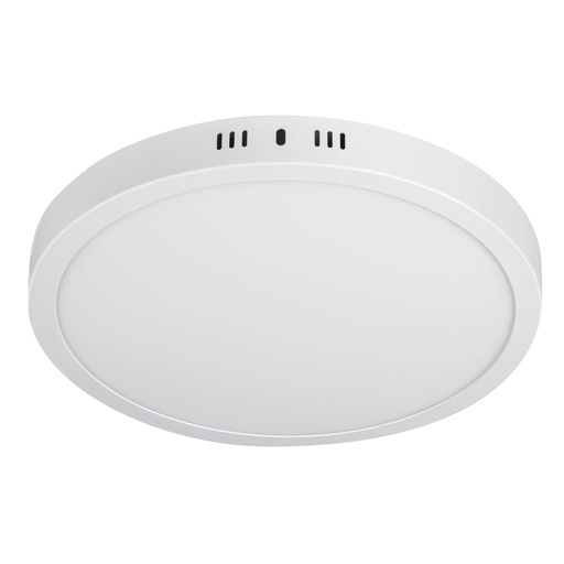 [48259] Luminario blanco de LED 24 W redondo tipo plafón luz cálida