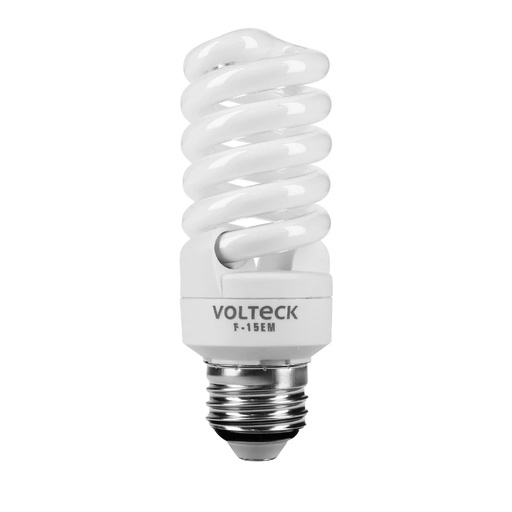 [48204] Lámpara espiral mini T2 15 W luz de día en blíster, Volteck