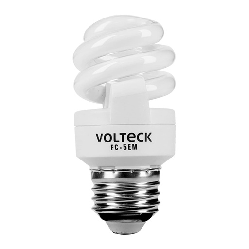 [48201] Lámpara espiral mini T2 5 W luz cálida en blíster, Volteck