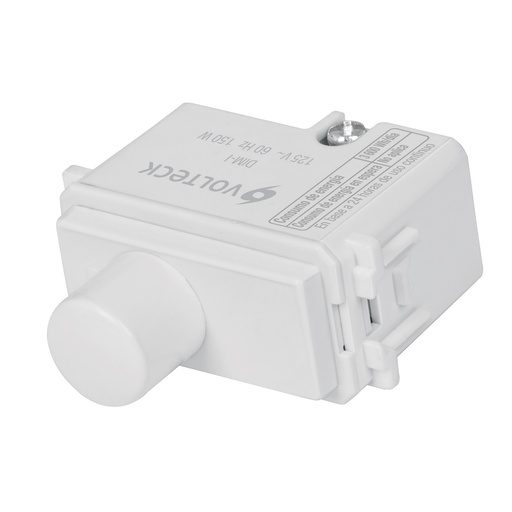 [48138] Dimmer giratorio, línea Italiana, color blanco, Volteck