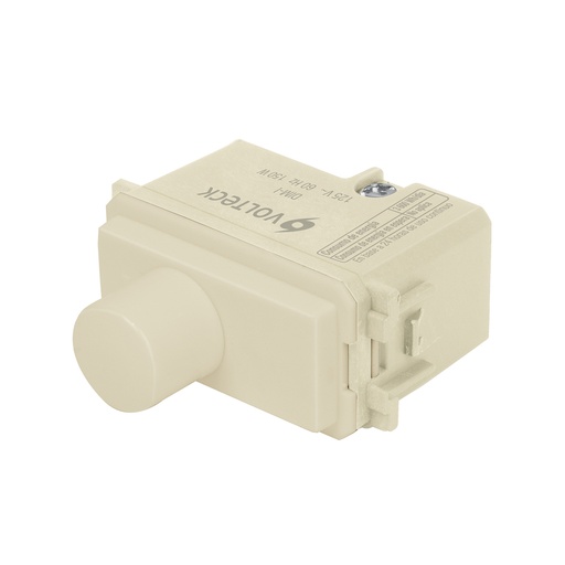 [48080] Dimmer giratorio, línea Italiana, marfil, Volteck