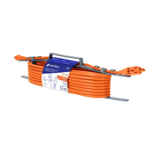 [48047] Extensión eléctrica de uso rudo 12 m 2x16 AWG, Volteck