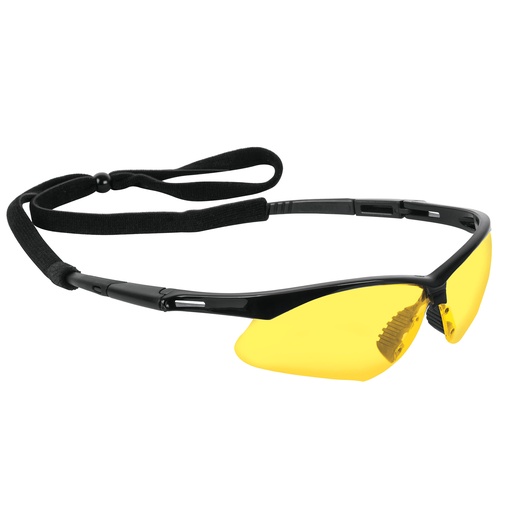 [15174] Lentes seguridad ambar antiempaño c/cordón ajustable, Sport
