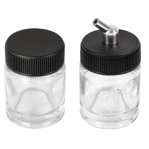 [100187] Juego de 2 vasos de 15 ml y adaptador para aerógrafo AERO-8