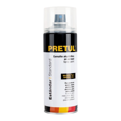 [27176] Pintura en aerosol, transparente, bote esbelto, 400ml,Pretul