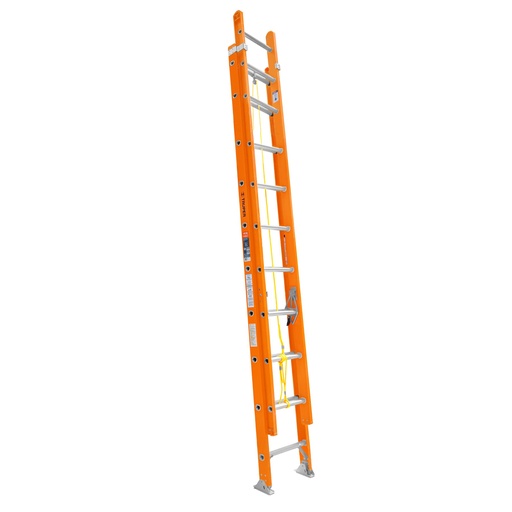 [100228] Escalera de extensión, tipo II, 20 peldaños, fibra de vidrio