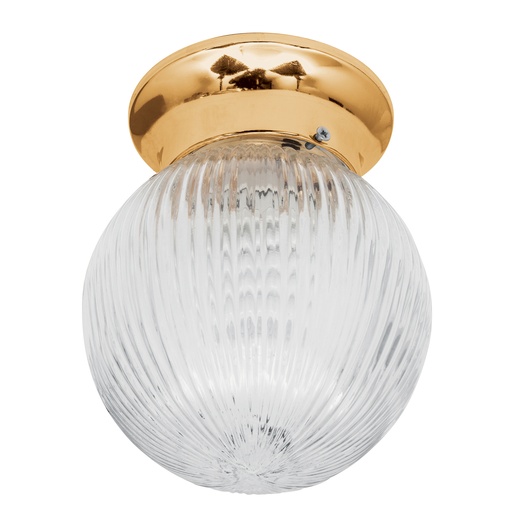 [46628] Luminario decorativo 19x16 cm pantalla cristal, sin lámpara