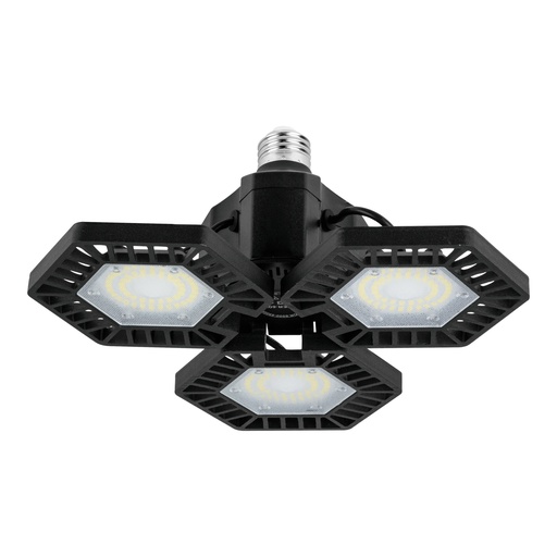 [46587] Luminario de LED 65 W, aluminio con 3 paneles abatibles