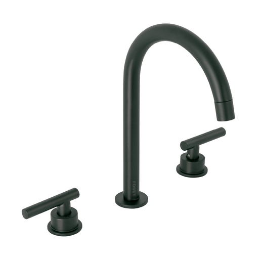 [46758] Mezcladora p/lavabo,taladros separados,palanca,negro,Tubig