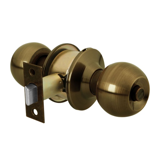 [23567] Cerradura tipo esfera, cilíndrico, baño, antiguo, Basic