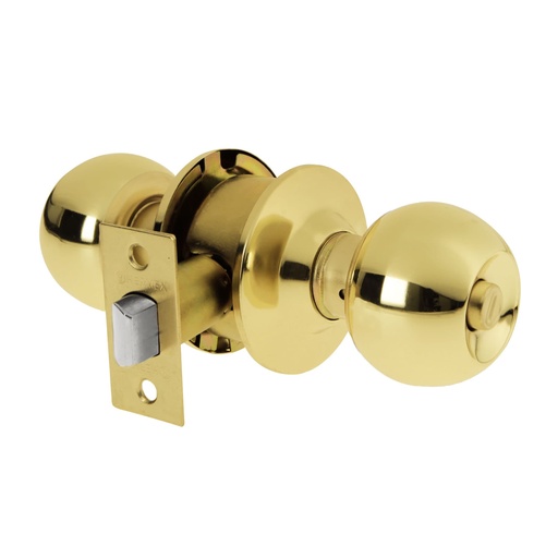 [23566] Cerradura tipo esfera, cilíndrico, baño, brillante, Basic