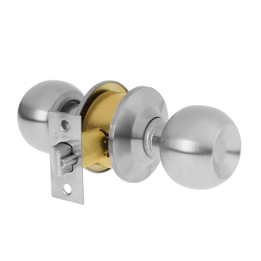 [23562] Cerradura tipo esfera, cilíndrico, entrada, cromo, Basic