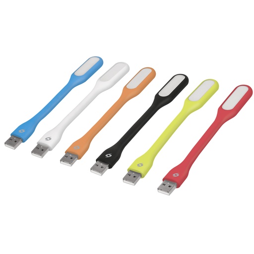 [46865] Mini-lámpara flexible de 5 LEDs 1W para puerto USB, Volteck