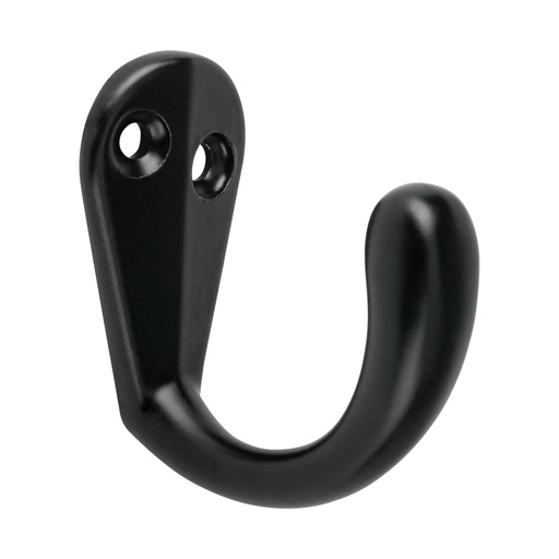 [46833] Gancho sencillo tipo perchero, negro, Hermex