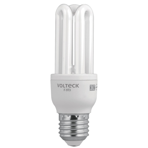 [46843] Lámpara triple T3 9 W luz de día en blíster, Volteck