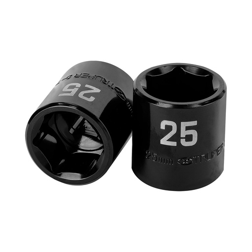 [100898] Dado de impacto de 25 mm, 6 puntas, cuadro 1/2', Truper