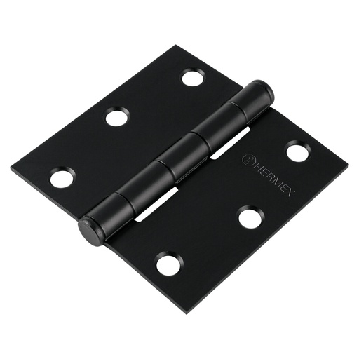 [46918] Bisagra cuadrada 3', acero, negro, plana, Hermex