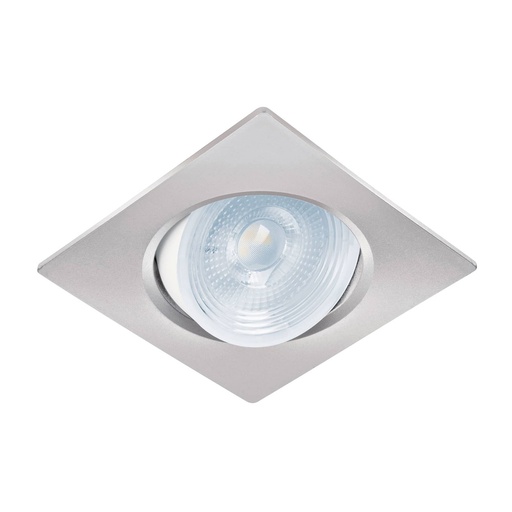 [46949] Luminario de LED 5 W empotrar cuadrado cromo spot dirigible