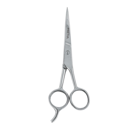 [23168] Tijera 5-1/2' acero inox con gancho para estilista, Pretul