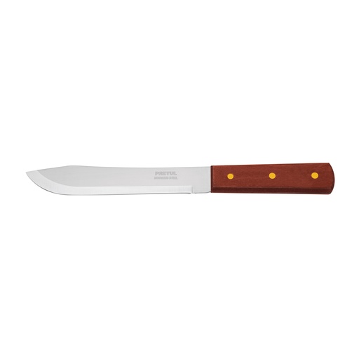 [23077] Cuchillo cebollero 7' mango de madera, Pretul