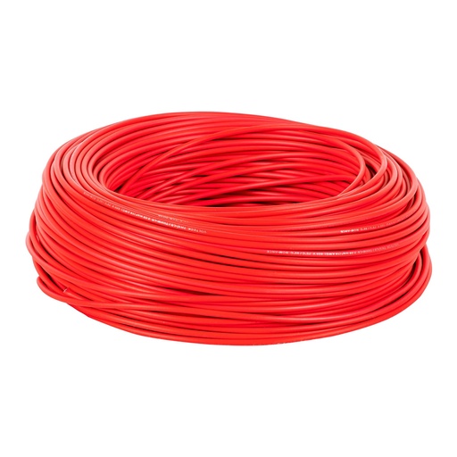 [46061] Rollo de 100 m de cable THHW-LS 14 AWG rojo, Volteck