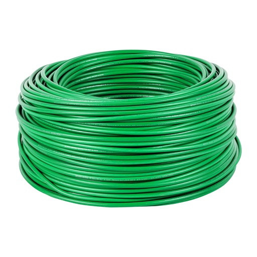 [46063] Rollo de 100 m de cable THHW-LS 10 AWG verde, Volteck