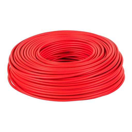 [46058] Rollo de 100 m de cable THHW-LS 8 AWG rojo, Volteck