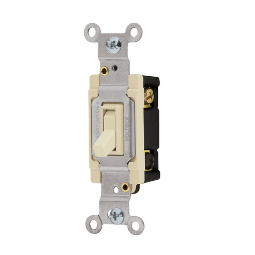 [46003] Interruptor vertical de palanca, 3 vías, Standard, marfil