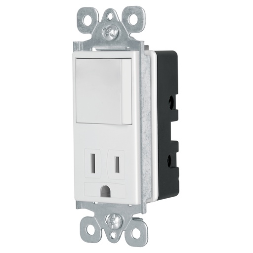 [46008] Interruptor-contacto, 2 polos + tierra, Classic, Volteck