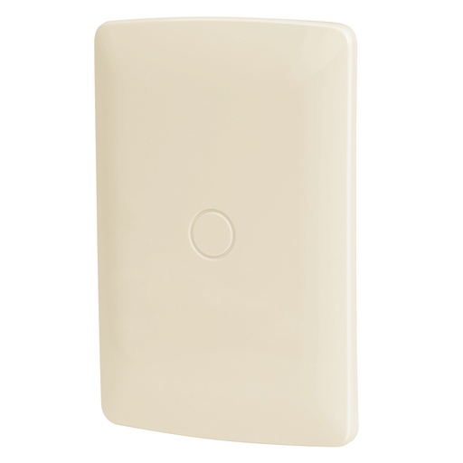 [46144] Placa de ABS ciega, línea Italiana, color marfil, Volteck