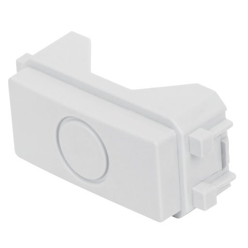 [46140] Módulo (tapón) ciego, línea Italiana, color blanco, Volteck