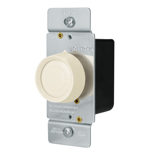 [46302] Atenuador de luz giratorio, Standard, marfil, Volteck