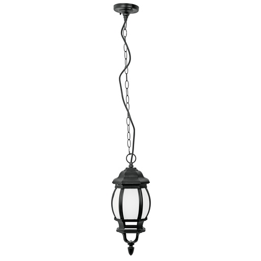[46343] Arbotante de LED 8 W tipo farol colgante negro, Volteck