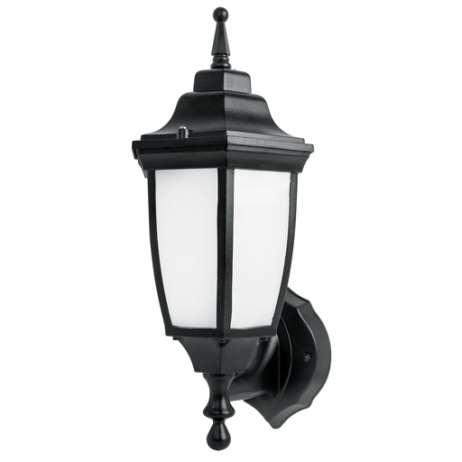[46341] Arbotante de LED 8 W tipo farol soportado negro, Volteck